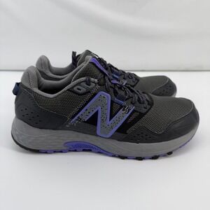 New Balance 410v8 Trail Running Shoes Womens 9.5 Grey Purple WT410LQ8 Sneakers